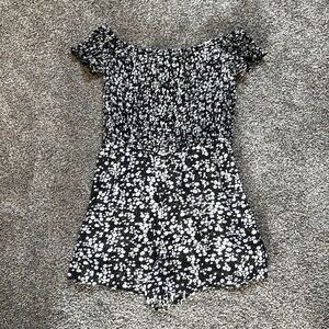 Lulu’s floral off-the-shoulder romper